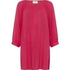 Röda - Tyg Blusar Kaffe Amber Tunic Dam - Raspberry