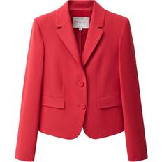 Red - Women Blazers Mango Blazer Co-Ord Wool-Blend Suit Jacket - Red