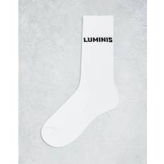 River Island Socks River Island Luminis Script Tube Socks - White