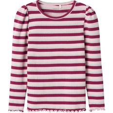 Name It Elastan Skjorter Name It Langærmet Skjorte Nmfbalisa Boysenberry - Rosa