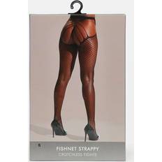 Tights Ann Summers Crotchless Fishnet Tights - Black