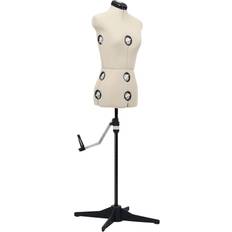 Adjustable Dress Form Female Cream S Size 33-40