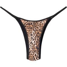 Bershka Leopardmönstrad Bikiniunderdel Med Kontrastkant - Flera