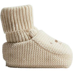 Beige Babysko Børnesko H&M Beige Babystøvler I Bomuldsstrik - Beige