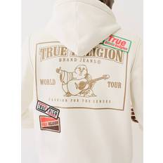 True Religion Outerwear True Religion Embroidered Patchwork Zip Hoodie - Grey