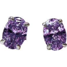 Shein Pair Elegant Cubic Zirconia Stud Earrings For Women For Wedding Engagement Anniversary Party Jewelry Valentine's Day Gift