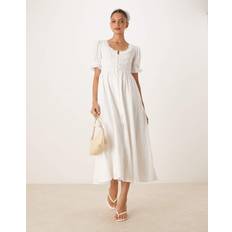 Flossie Midaxi Dress - White