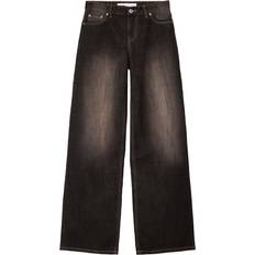 Bershka Bruna Jeans Bershka Tvättade Superbaggy Jeans Med Vida Ben - Bruna