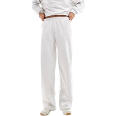 ASOS DESIGN Ljusgråmelerade Mjukisbyxor Med Raka Ben - Grå/a