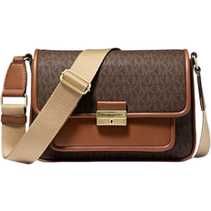 Michael Kors Bradshaw Medium Signature Logo Messenger Bag - Brown