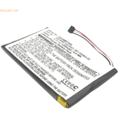 GPS-mottagare k.A. Akku für Garmin 361-00046-02 Li-Pol 3,7 Volt 1200 mAh schwarz