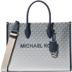 Michael kors mirella Michael Kors Mirella Medium Ombré Logo Tote Bag - Blue