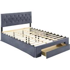 Rosdorf Park Deborah Upholstered Storage Bed 152.5x213cm