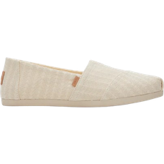 Toms Alpargata Cloudbound Loafer för kvinnor platt, Naturlig triangel vävd, 35.5