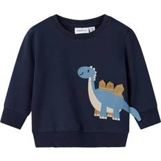 3-6M Sweatshirts Børnetøj Name It Økologisk Bomuld Sweatshirt - Navy Blazer