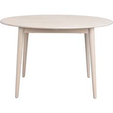 Rundt spisebord ø120 Rowico Home Tyler Vitpigmenterad Ek Ø120 Matbord 120cm