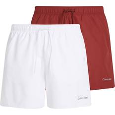 Calvin Klein Medium Drawstring Swim Shorts - White