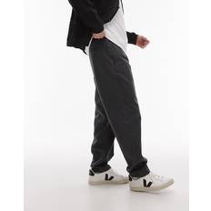 Topman Essential Washed Trousers - Charcoal