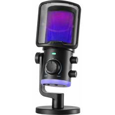 Fifine Mikrofoner Fifine Ampligame AM6 Kondensatormikrofon med RGB Black