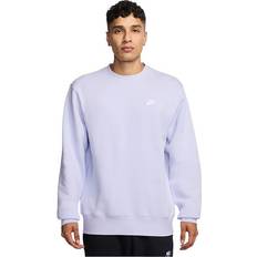 Men - Purple Jumpers Nike Club Men's Fleece Crew - Purple
