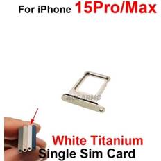 Apple Iphone 15 Pro Pro Max Single Sim Card Tray Holder White Titanium