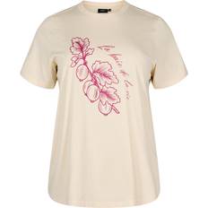 Zizzi T-shirts Zizzi Shirts VELIN - Sand/Lys Pink