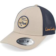 Black Clover Beige Mesh W Patch Trucker - Khaki/Navy