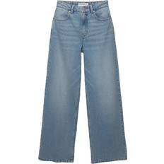 Pull&Bear High Rise Wide Leg Jean - Washed Blue