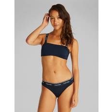 Calvin Klein Dame Bikinitoppe Calvin Klein Bandeau Bikini Top - CK Meta Legacy - Blue