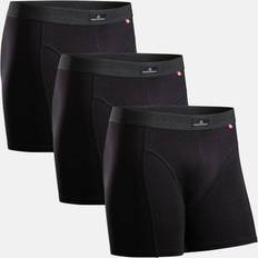 DANISH ENDURANCE 3-pack Kalsonger, Mjuk Bomull, Klassisk Passform, Boxershorts, för Mä Svart