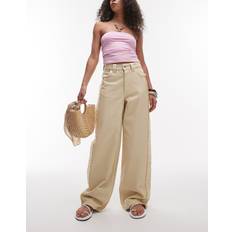 & Other Stories Trousers & Shorts & Other Stories High Waist Wide Denim Jeans Butter Yellow