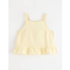 Lindex Tops Lindex Tank Top In Linen Blend With Flounce