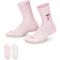 Nike Dri-FIT Little Kids' V-Day Cushioned Crew Socks - Pink