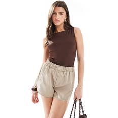 Stretch Bodysuits Stradivarius Basic Boat Neck Bodysuit - Brown