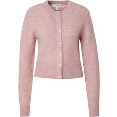& Other Stories Lyserød Cardigan I Vamset Alpakauldblanding Med Knapper Gammelrosa