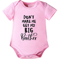 Shein Baby Girl Casual Flower Letter Slogan Printed Triangle Romper With Short Sleeves