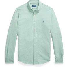 Polo Ralph Lauren Gröna Kläder Polo Ralph Lauren Grönmelerad Pikétröja Med Klassisk Logga - Grön