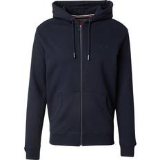 Essential Logo Zip Hoodie - Blå