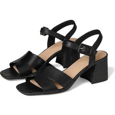 Rockport Georje Open Toe Dress Sandals - Black Leather