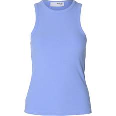 Selected Femme SLFAnna O-Neck Tank Top - Cornflower Blue