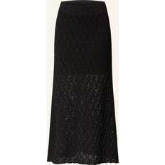 Transparent Kjolar Selected Femme Kjol SlfNiva Hw Knit - Svart