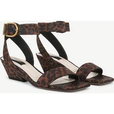 Franco Sarto Slippers & Sandals Franco Sarto Savini Dress Sandals - Tan Leopard Print Fabric