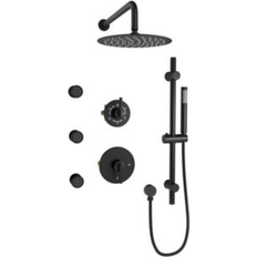 Shower Sets Casainc Pressure-Balanced Valve Included All-In-One Kit with Rough In-Valve Thermostatic Shower System 10 Inches