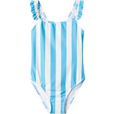 134/140 - Piger Badedragter Børnetøj Name It Nkfzeline Swimsuit Str Badedragt - Bonnie Blue