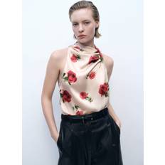Mango Overdele Mango Bluse Rose - Light Beige