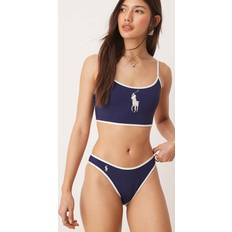 Polo Ralph Lauren Dame Badetøj Polo Ralph Lauren Blue Hight Leg Scoop Bikini Briefs