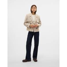 Vero Moda Hvid Overtøj Vero Moda Vmfortunesheila Jakke - Creme