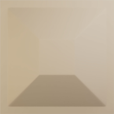 Moulding & Millwork Ekena Millwork Embossed UltraCover Satin Smokey Beige PVC Wall Panel 11-7/8 in x 11-7/8 in WP12X12DIGBE