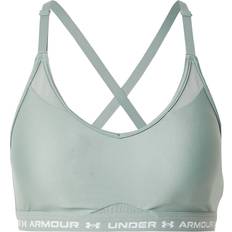 Under Armour Green Underwear Under Armour Crossback Low Support Sports Bra - Silica Green/White