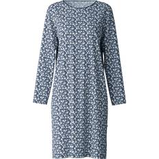 Dam Nattlinnen Calida Sleep Long-Sleeves Nightdress - Navy